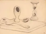 Frühstücksbrettchen by Gottfried Brockmann, 1929, pencil, sold Sep 2024