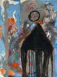 Ohne Titel (Haus), 1987 by Felix Droese, mixed media, sold Sep 2024