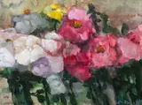 Rosen by Klaus Fußmann, 2016, watercolor, sold Sep 2024