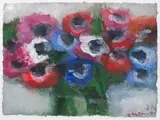 Anemonen by Klaus Fußmann, 2014, watercolor, offered Sep 2024