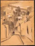 Tibidabo ou Barcelone by Albert Gleizes, 1916, mixed media, offered Sep 2024