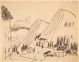 Granada by Walter Gramatté, 1925, ink, offered Sep 2024