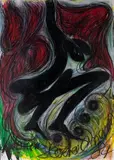 Ohne Titel by Antonius Hoeckelmann, 1984, oil, offered Sep 2024