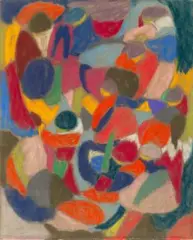 Ohne Titel by Adolf Hölzel, pastel, sold Sep 2024