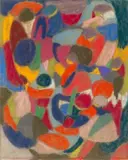Ohne Titel by Adolf Hölzel, pastel, sold Sep 2024