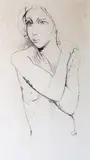 Weiblicher Akt by Karl Hofer, ink, sold Sep 2024
