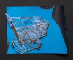 Ohne Titel (Leatherbeachfront Properties 2010) by Christian Holstad, collage, offered Sep 2024