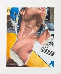 Renault by Fritz Köthe, 1985, watercolor, sold Sep 2024