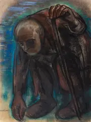 Bettler by Will Küpper, oil, sold Sep 2024