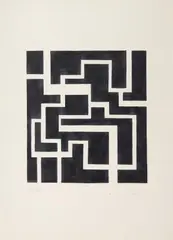 Ohne Titel (2/ Z 32) by Lothar Schreyer, 1921, ink, sold Sep 2024