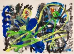 Die Stille Angst der Hoffnung by Franz Hitzler, 1980, lithograph, offered Mar 2025