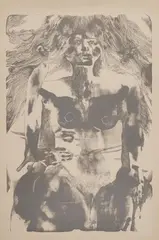 Diptych by Marisol Escobar, 1971, lithograph, offered Mar 2025