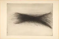 Haute Coiffure by Arnulf Rainer, 1963, etching, sold Mar 2025