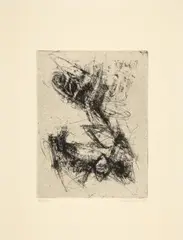 Albrecht Fabri - Viererlei by Rolf Sackenheim, 1989, etching, offered Mar 2025