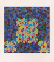 Photon MC by Victor Vasarely, screenprint, sold Mar 2025