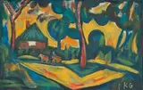 Seekamp II by Friedrich Karl Gotsch, oil on canvas, sold Mar 2025