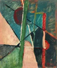 Ohne Titel by Ida Kerkovius, 1953, oil, sold Mar 2025