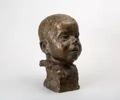 Kinderkopf by Karl Albiker, 1950, bronze, sold Mar 2025
