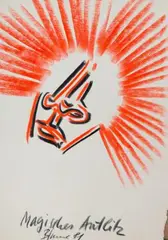 Heil und Segen by Bernhard Blume, 1981, oil, sold Mar 2025