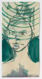 Ohne Titel (Figur) by Walter Dahn, 1985, watercolor, sold Mar 2025