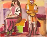 Ohne Titel by Edvard Frank, watercolor, offered Mar 2025