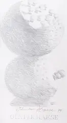 Ohne Titel (Entwurf für Einladungskarte) by Günter Haese, 1979, pencil, offered Mar 2025