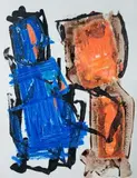 Ohne Titel (Komposition) by Robert Jacobsen, 1966, watercolor, offered Mar 2025