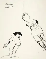 Ohne Titel by Lucebert, 1968, ink, offered Mar 2025