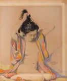 Ohne Titel by Walter Sauer, 1917, pastel, sold Mar 2025
