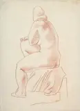Nude by Shalom Siegfried Sebba, drawing, offered Mar 2025