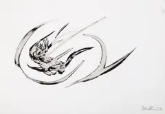 Ohne Titel by Friederich Werthmann, 2012, ink, offered Mar 2025