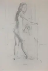 Jeune Fille by Balthus, 1994, lithograph, sold Sep 2025