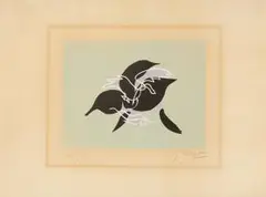 L'essor I by George Braque, 1961, color lithograph, sold Sep 2025