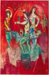 Carmen by Marc Chagall, 1967, color lithograph, sold Sep 2025