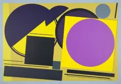 Dynamische Geometrie by Günter Fruhtrunk, 1957, screenprint, sold Sep 2025