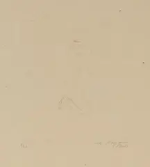 Kniender Akt by Moissey Kogan, etching, sold Sep 2025