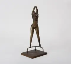 Study for girl with vest by Reg Butler, bronze, sold Sep 2025
