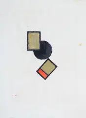 Komposition 0029 by Erich Buchholz, 1920, gouache, offered Sep 2025