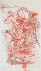 Jünglings Tod by Hubert Berke, watercolor, sold Sep 2025