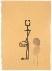 Trommler by Felix Droese, 1982, ink, sold Sep 2025