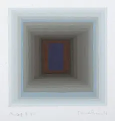 Ambit G XII by Paul Feiler, 1978, gouache, sold Sep 2025