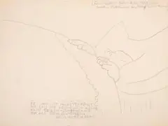 Bei mir ist alles verkühlt (...) / O.T by Olaf Gulbransson, 1929, pencil, sold Sep 2025
