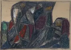 Kleine Komposition by Adolf Hölzel, pastel, offered Sep 2025