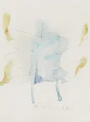 Ohne Titel by Gerhard Hoehme, 1988, watercolor, offered Sep 2025