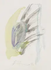 Ohne Titel by Gerhard Hoehme, 1988, watercolor, offered Sep 2025