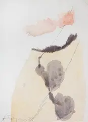 Ohne Titel by Gerhard Hoehme, 1985, mixed media, offered Sep 2025