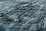 Ohne Titel (Geschwindigkeit) by Karl Pfeifer, 1962, gouache, sold Sep 2025