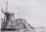 Die Windmühle by Rembrandt, 1641, etching, offered Mar 2026