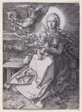 Maria, von einem Engel gekrönt by Albrecht Durer, 1520, engraving, sold Mar 2026