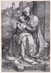 Maria mit dem Kind an der Mauer by Albrecht Durer, 1514, engraving, sold Mar 2026